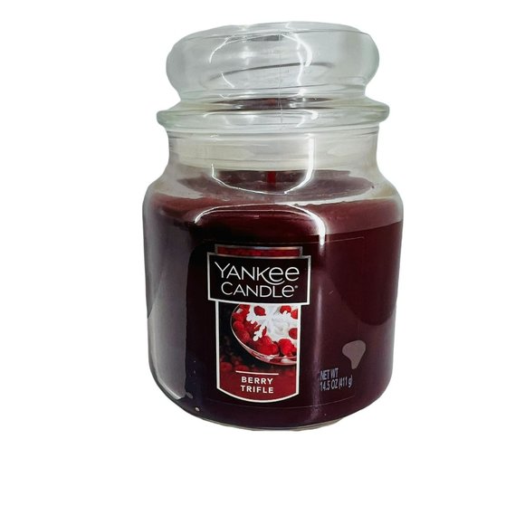 RETIRED Yankee Candle BERRY TRIFLE Medium 14.5 oz Jar Candles - Picture 1 of 5